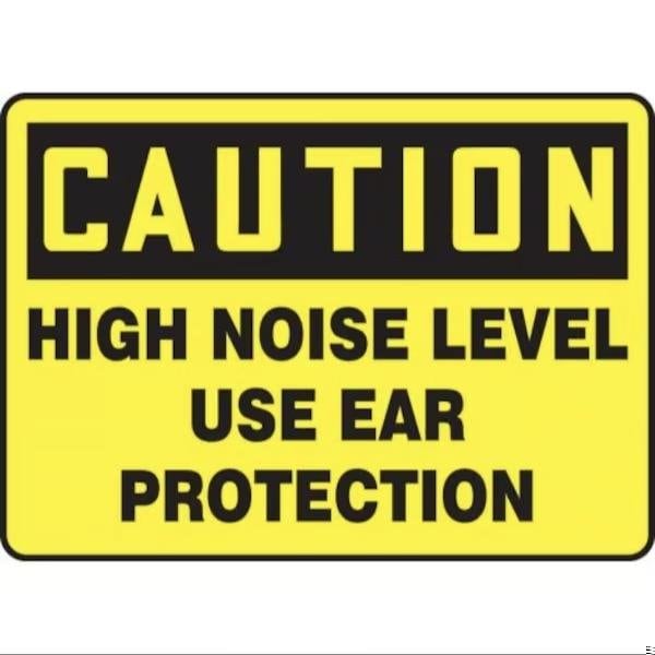 Accuform OSHA CAUTION SAFETY SIGN HIGH NOISE MPPE942XT MPPE942XT - main